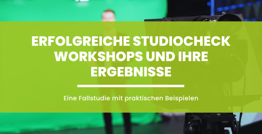 Studiocheck Workshop zur Optimierung von Videostudios